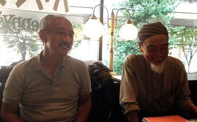 話を伺った、いたばしエコ活動推進協議会「緑のマップ・プロジェクト」の（左から）小林良邦さん、鈴木和貴さん、村上和生さん