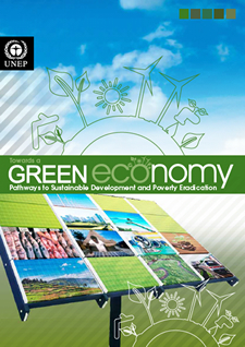 UNEP“Towards a green economy”の表紙