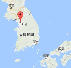 大韓民国、ソウル特別市（Google Map）