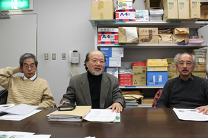 左から、いたばしエコ推進協議会の小林良邦さん、立川賢一さん、鈴木和貴さん