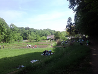 野山北・六道山公園に広がる里山風景。
